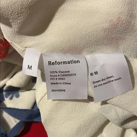 Reformation White Floral Maxi Dress - Picture 7 of 7